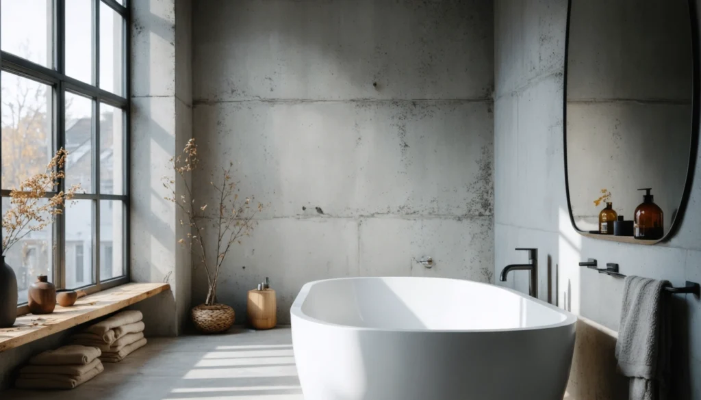 Skab et minimalistisk badeværelse med microcement