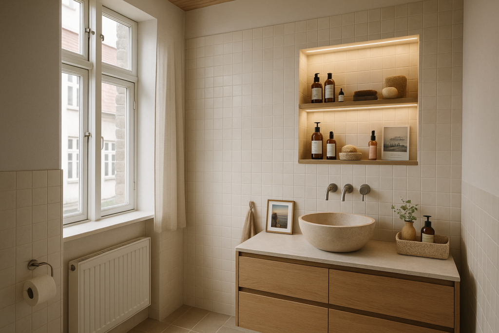 Indbyggede opbevaringsnicher: sådan designer du dem