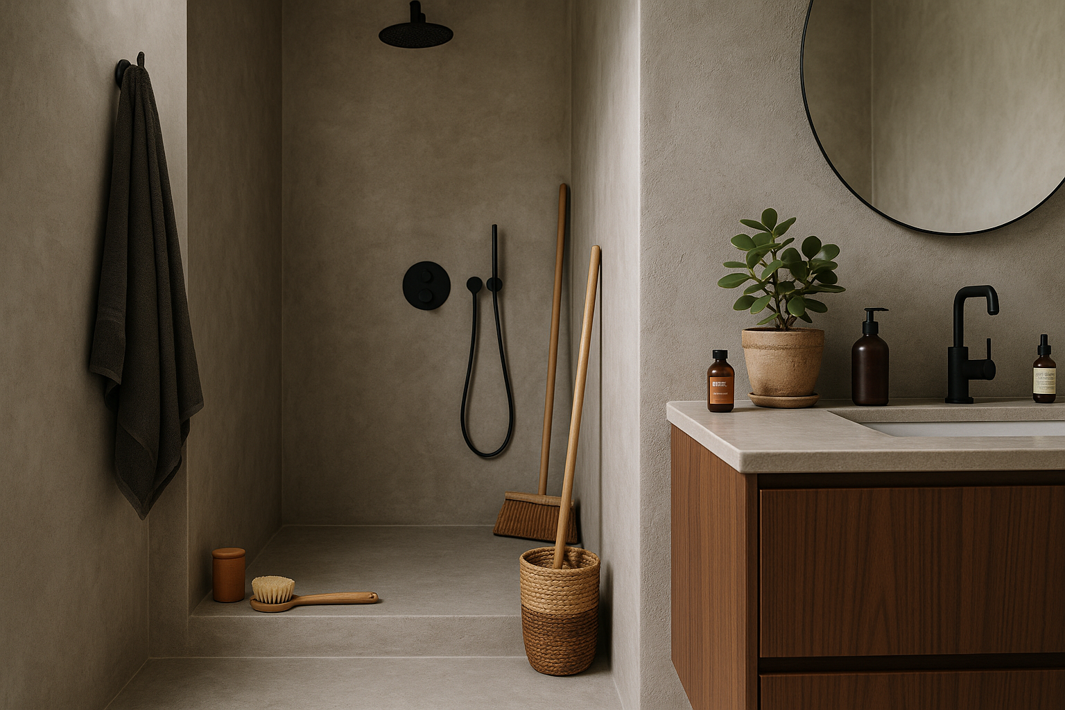 Er microcement virkelig så praktisk i brusenichen?