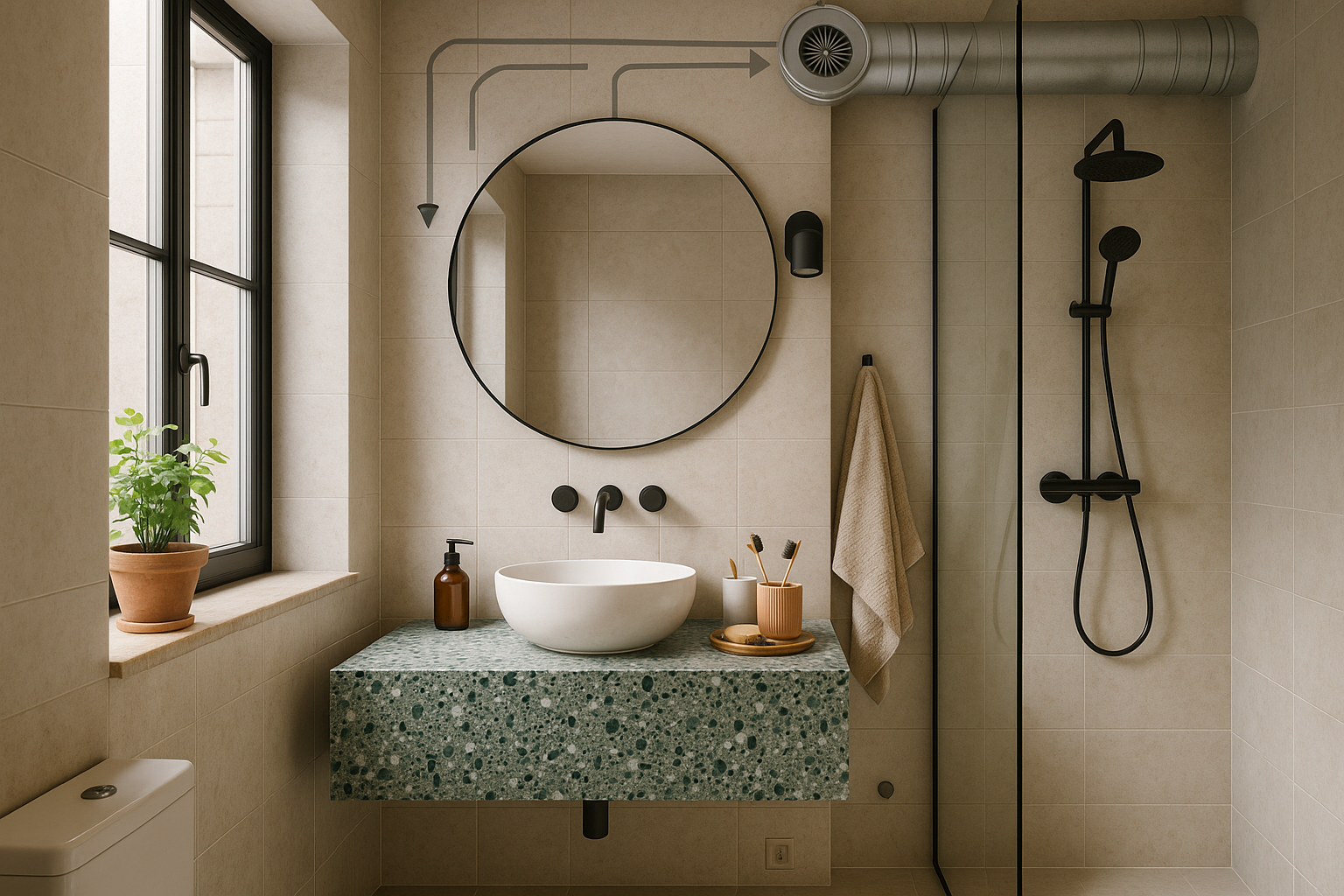 Skal man have aftræk direkte ud af badeværelset?