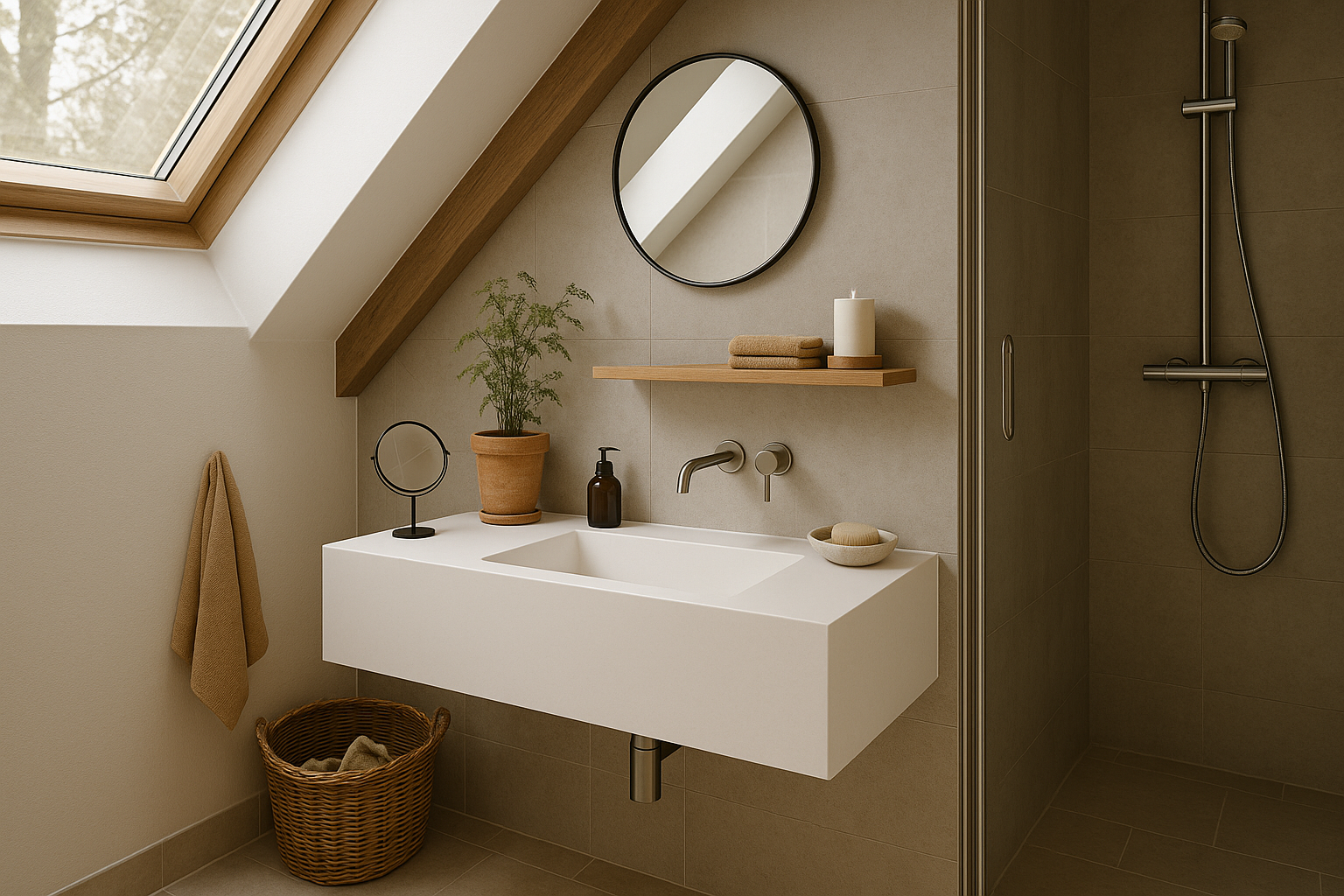 Hvad er den bedste løsning for bad på skråvægge?